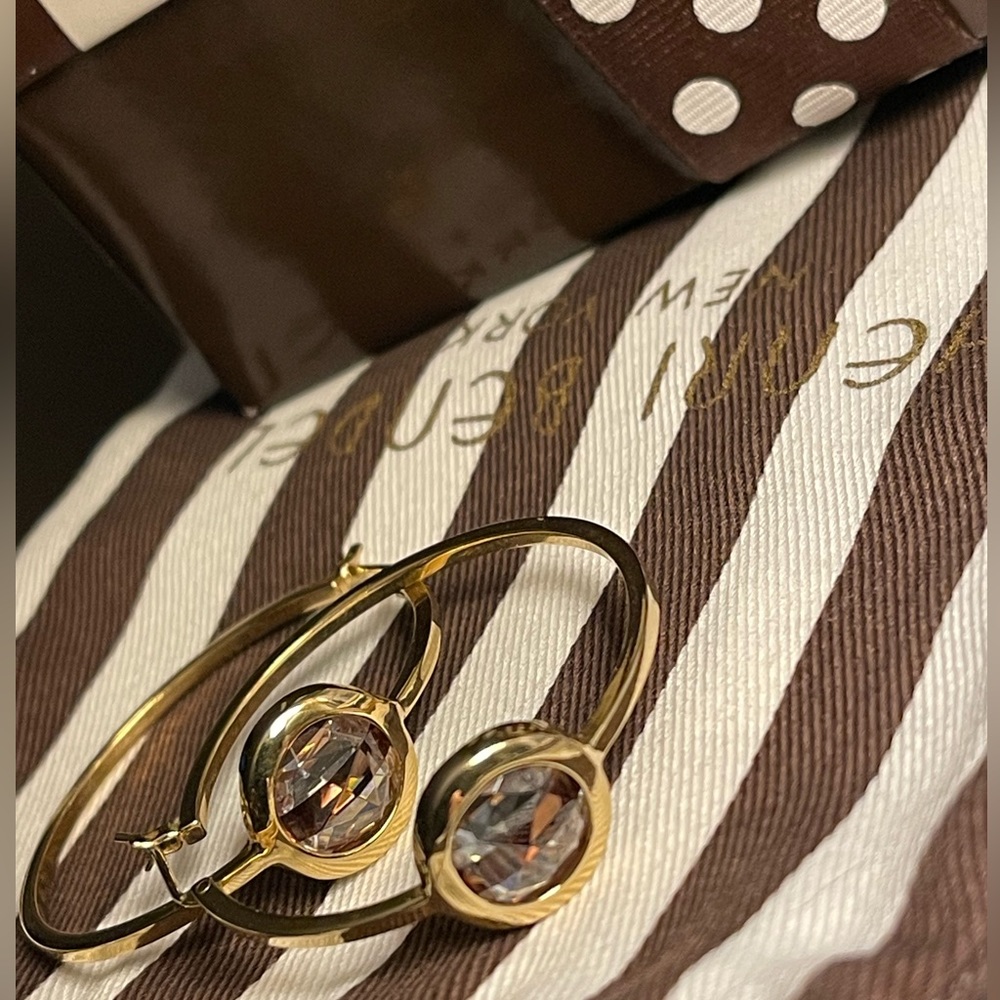 henri bendel Centennial Hope hoop earrings